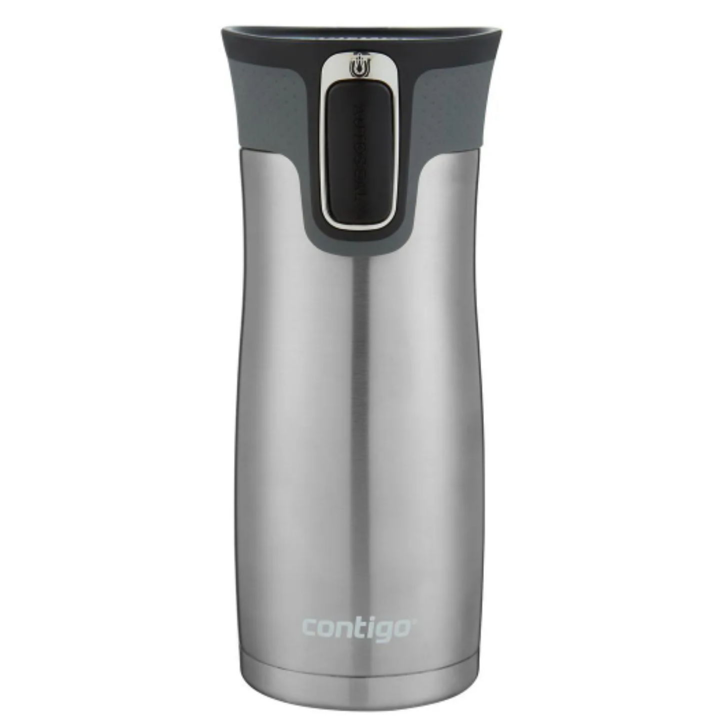 Mug Contigo West Loop AUTOSEAL de acero inoxidable 473 ml, gris metalizado, con aislamiento al vacío