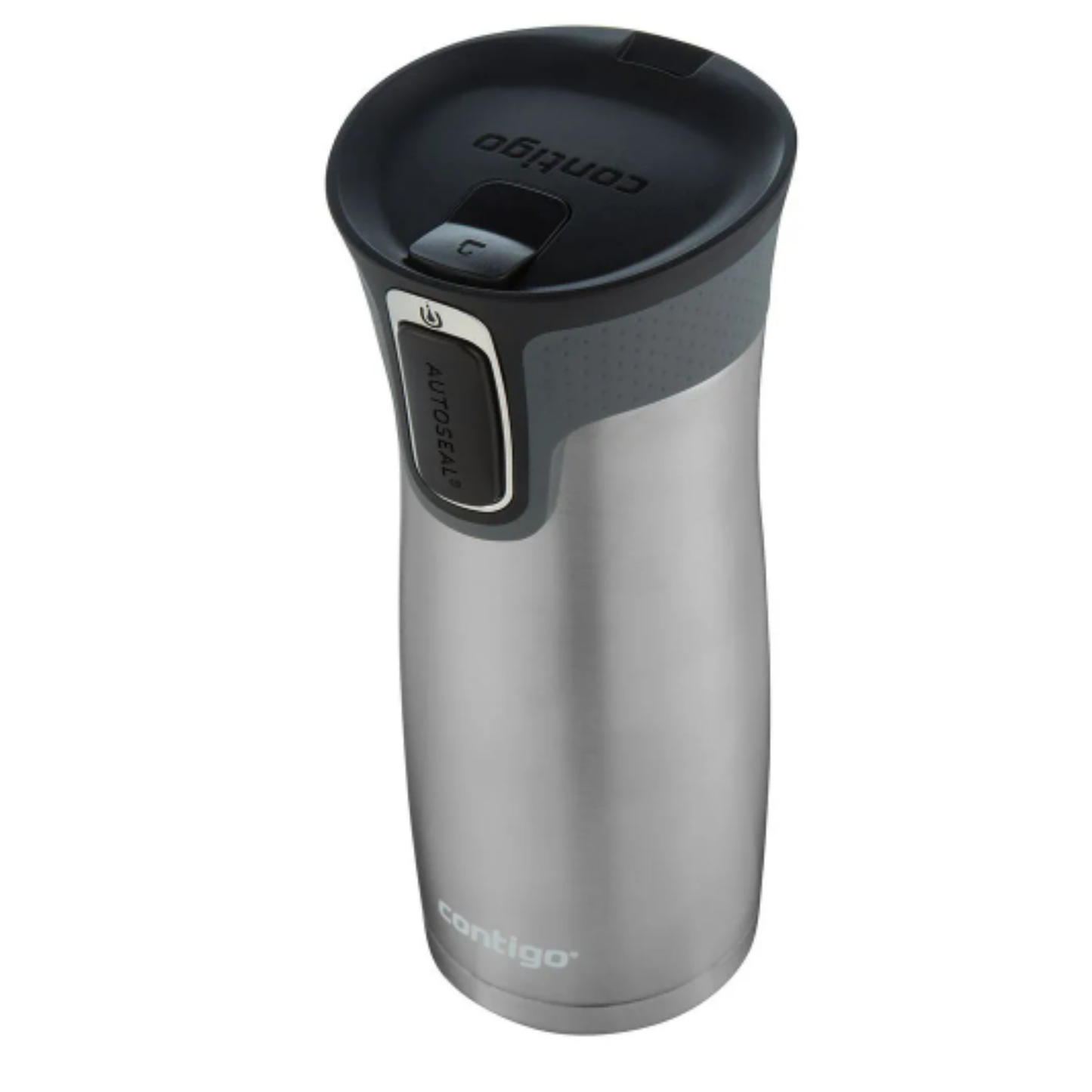 Mug Contigo West Loop AUTOSEAL de acero inoxidable 473 ml, gris metalizado, con aislamiento al vacío